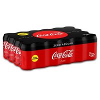 Coca-Cola - Zero, Refresco- 330 ml (Pack de 24), Lata